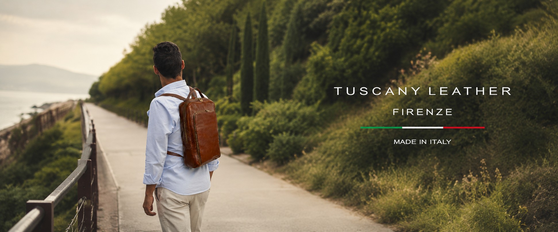 Leather backpack for men Tuscany Bags